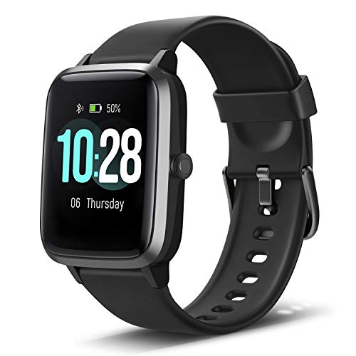 Anbes Smart Watch, IP68 Waterproof Fitness Tracker with Heart Rate Monitor, Step Counter Sleep Tracker Watch, Smartwatch Compatible with iPhone and Android for Women Men